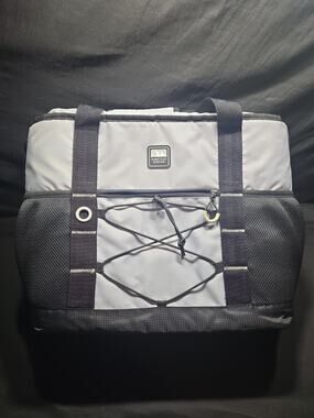 Arctic Zone Soft-Sided Cooler Tote Bag Gray/Black Wipe Clean w/ Ice Wall